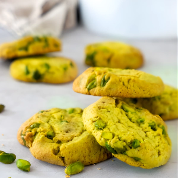 Cookies moelleux à la pâte de pistache Cresco et éclats de pistache