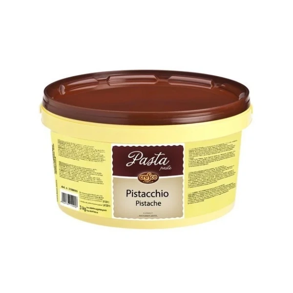 Pâte aromatique colorée pistache Cresco 1 kg pour desserts, glaces et pâtisserie artisanale