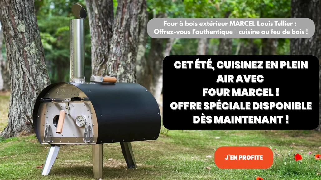 Four à bois extérieur MARCEL Louis Tellier pour cuisson au feu de bois – Pack été en promotion