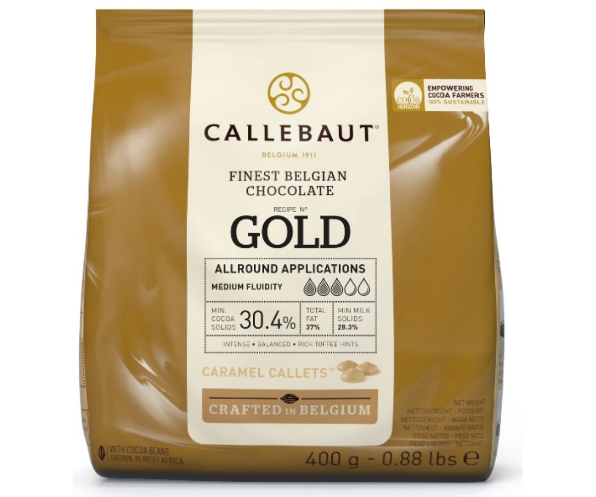 Chocolat Gold Callebaut caramel pour New-York Rolls 