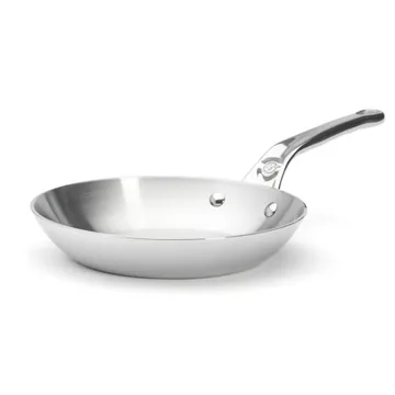 Poêle inox pour saisir viandes, poissons et légumes au quotidien