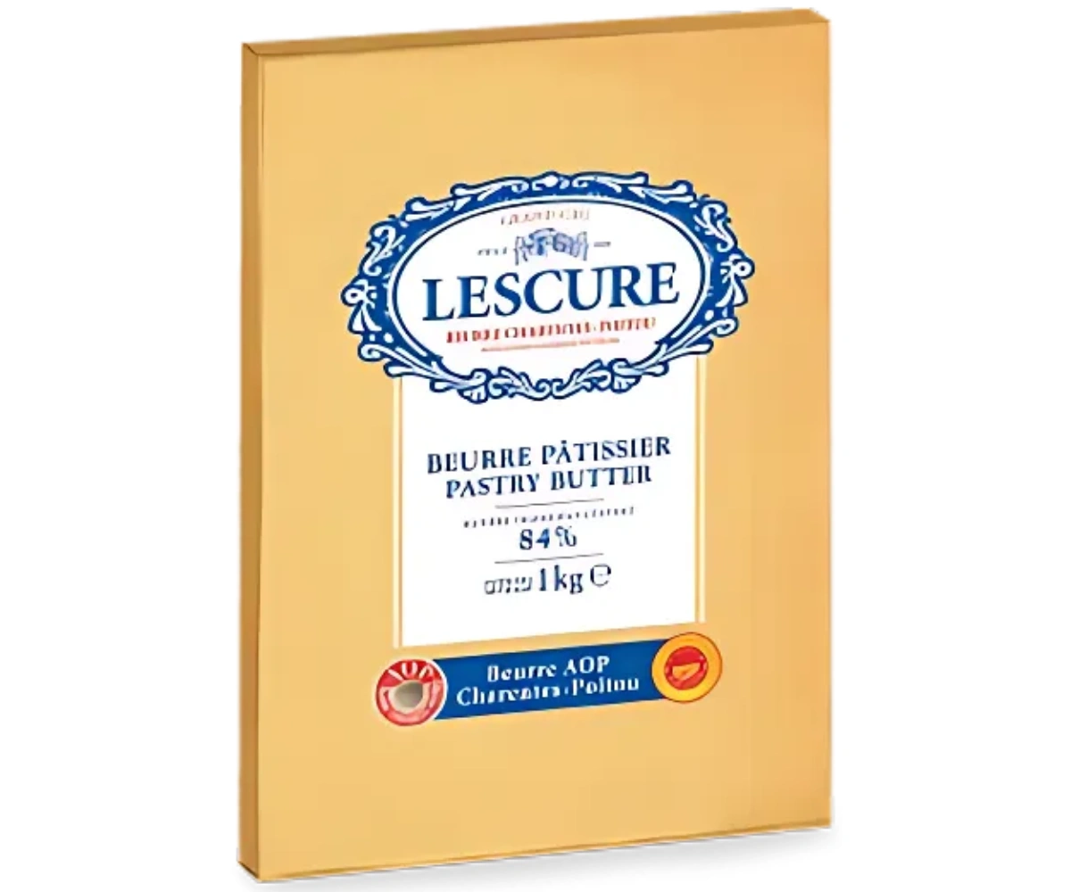 Beurre de tourage Lescure 84 % pour le feuilletage du pain au chocolat