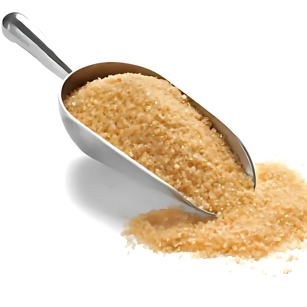 Cuillère de cassonade brune pour cookies moelleux aux noisettes