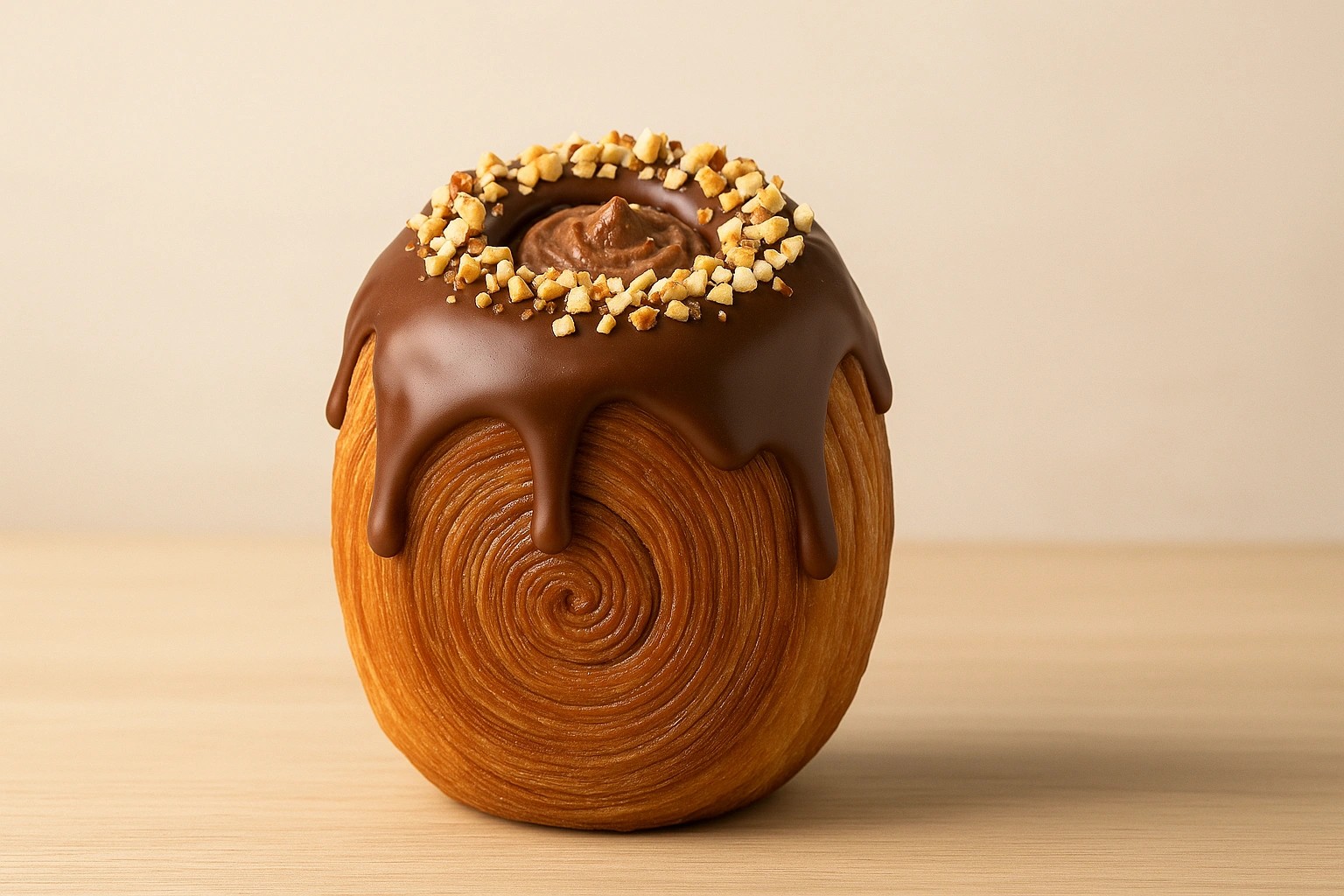 Pâtisserie New York Roll au chocolat et praliné