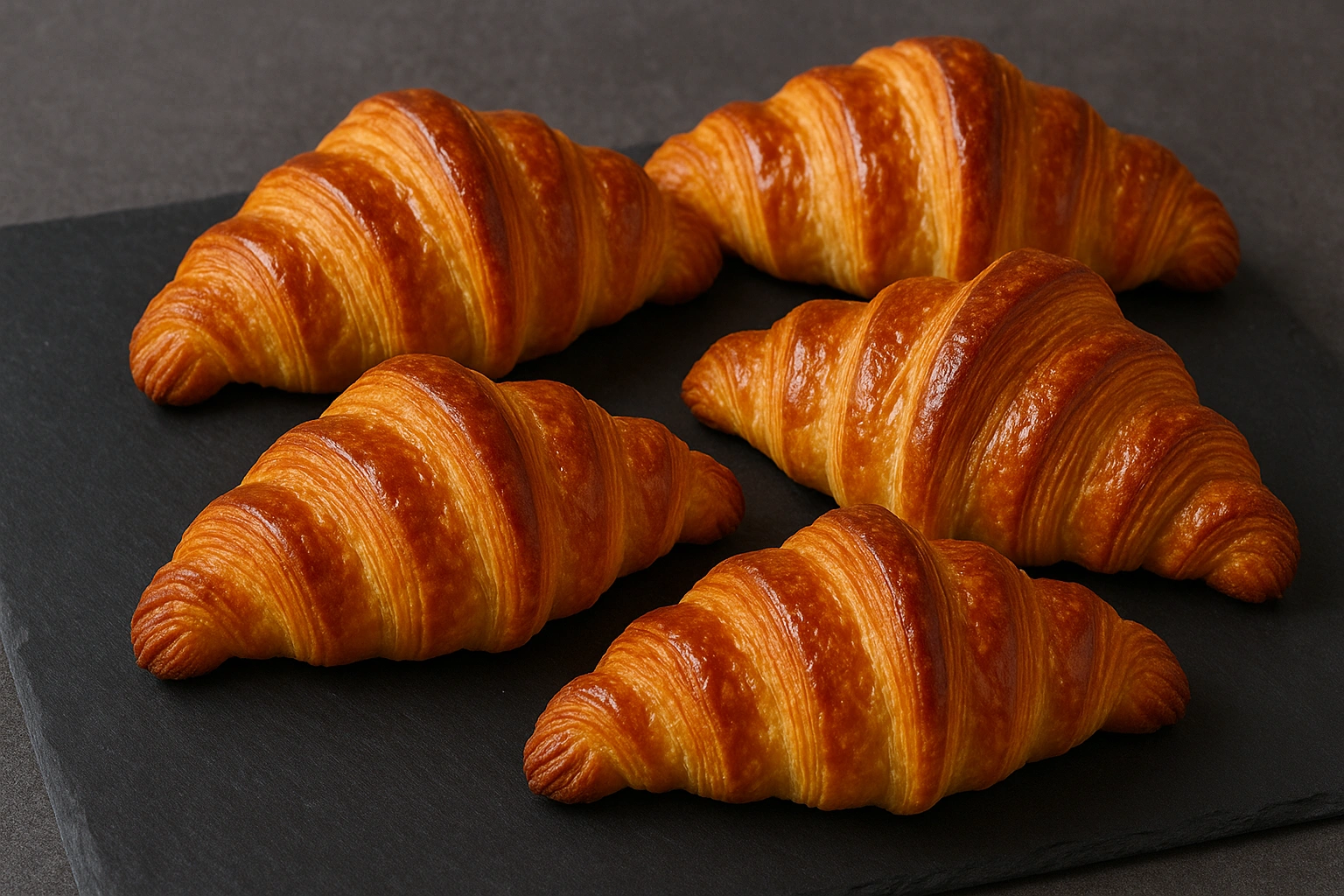 Croissants maison feuilletés parfaitement cuits
